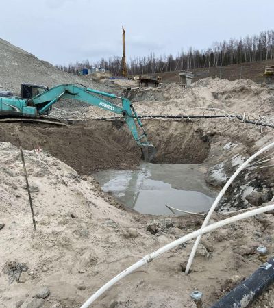 Усть Луга Траншея